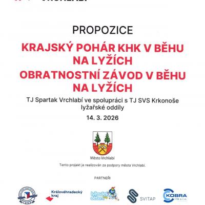 Propozice Vrchlabí&nbsp;+&nbsp;Bedřichov 14.3.-15.3.26